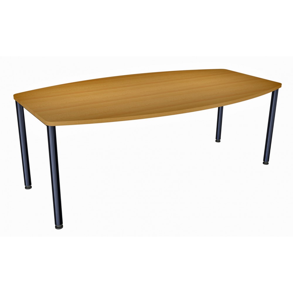 IB-44 Fémvázas íves íróasztal 100 cm mély