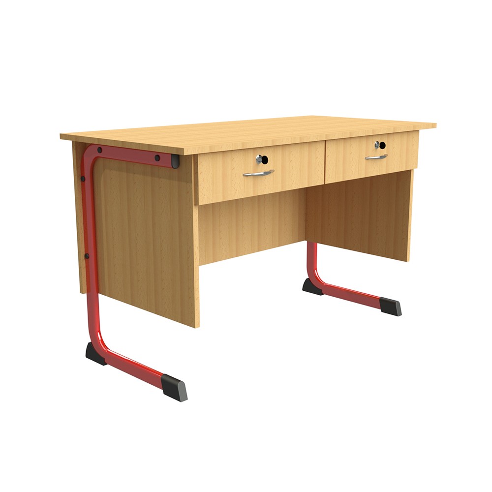 TA-06-03 Flora kétfiókos tanári asztal