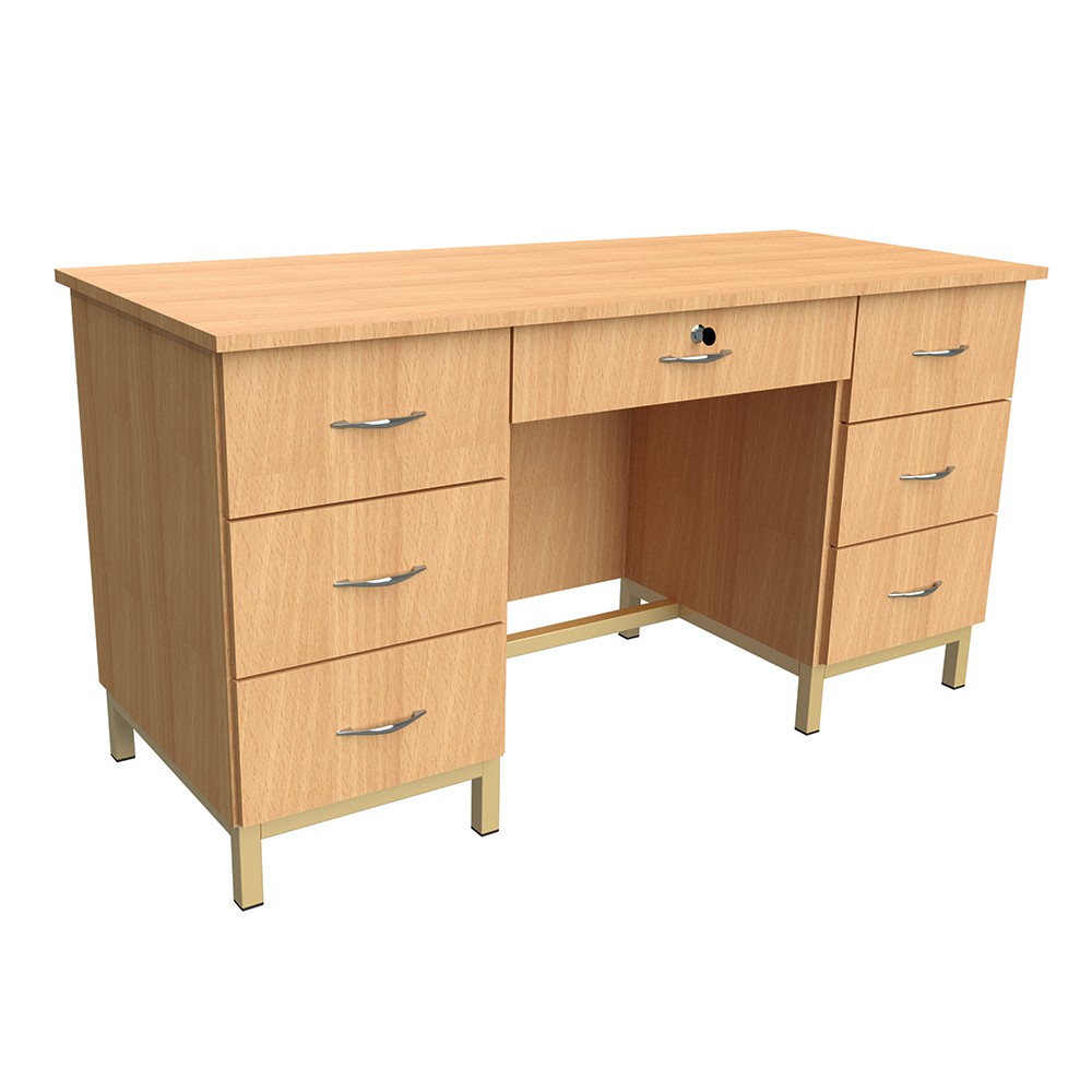 TA-04 Vasvári tanári asztal oldalt fiókos