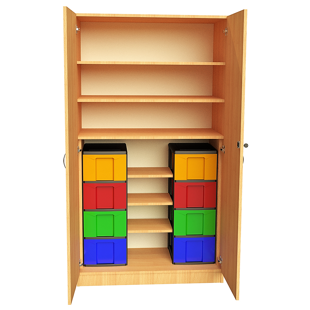 KDSZ-8L Műanyag dobozos eszköztároló szekrény