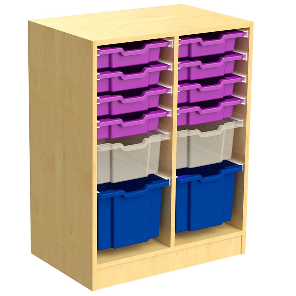 MD-07-8S2M2L Műanyag dobozos szekrény