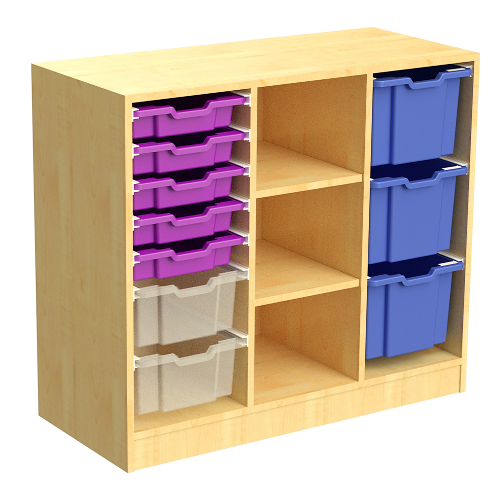 MD-08-5S2M3L Műanyag dobozos szekrény