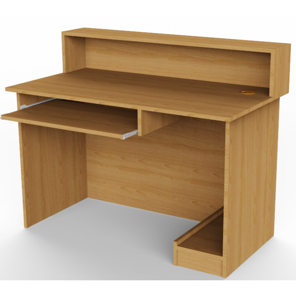 SZA-02 Számítógép asztal polccal, jobbos