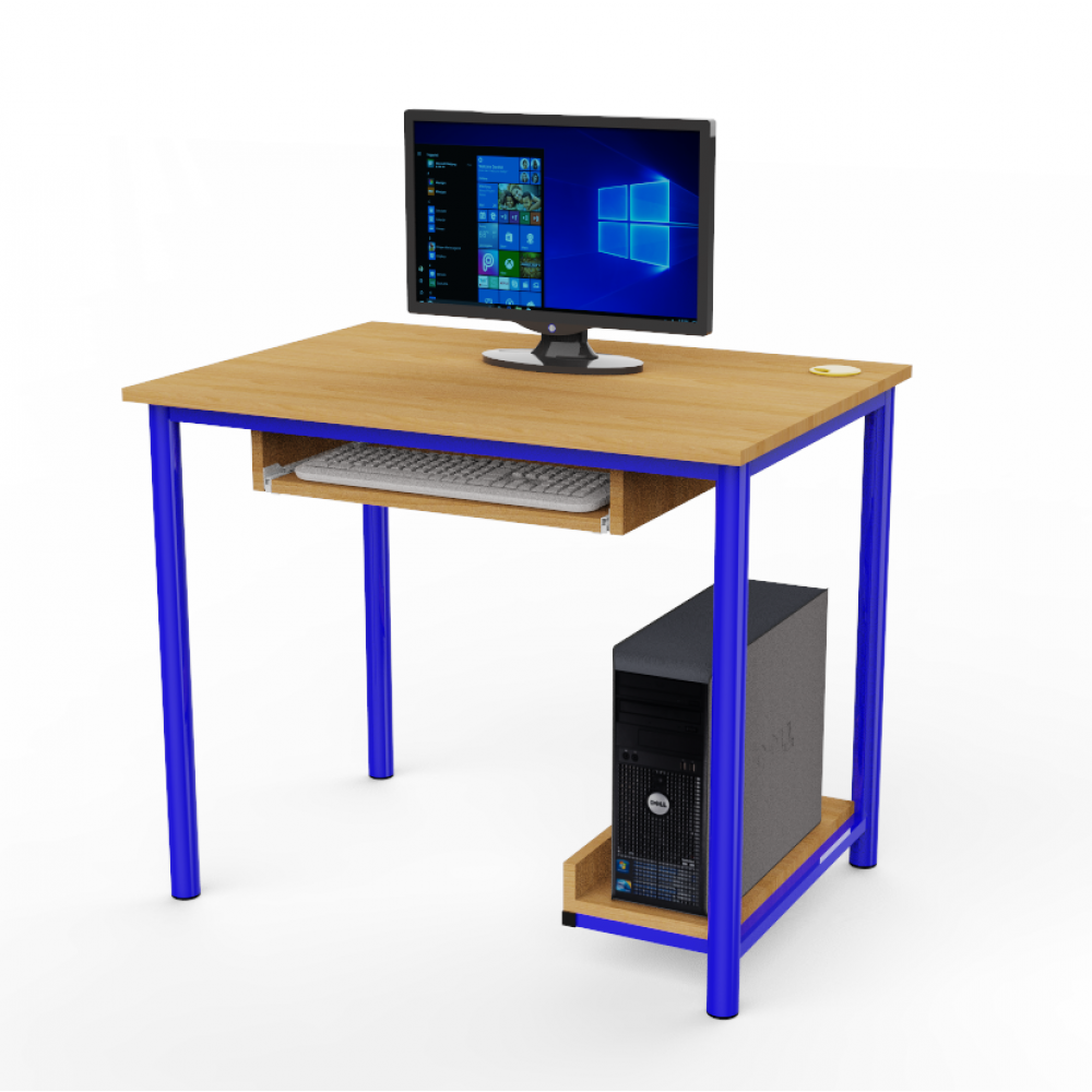 SZA-09-1 Csővázas egyszemélyes számítógép asztal